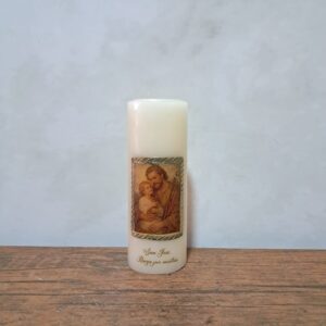 - Vela artística de San José, esposo de la Virgen María y patrono de la Iglesia universal